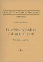 La critica boiardesca dal 1800 al 1976