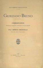 Giordano Bruno. XXVI febbrajo MDCLXXXVIII. Commemorazione