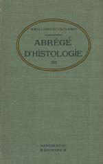 Abrégé d'histologie. Vingt lecons avec notions de technique