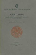 Annuario per l'anno accademico 1931-1932