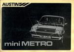 Austin Mini Metro. Uso e manutenzione