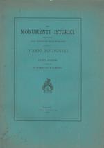 Dei monumenti istorici pertinenti alle provincie delle Romagne. Diario bolognese. A cura di Olindo Guerrini e Corrado Ricci