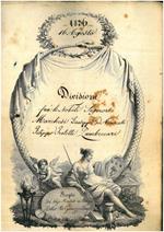 Divisione di beni tra cui un corpo di terra, una possessione detta San Paolo, una detta San Michele posti nel Comune di Villa Fontana, un predio detto Quarto posto nel Comune di Quarto, un predio detto Riolo posto a Castenaso, un pezzo di terra detto