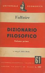 Dizionario filosofico. Volume primo