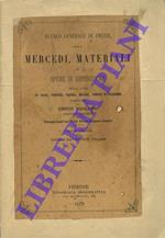 Elenco generale di prezzi delle mercedi materiali ed opere di costruzione nelle città di Roma, Firenze, Napoli, Milano, Torino e Palermo