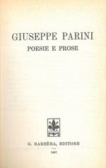 Giuseppe Parini. Poesie e prose