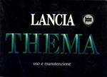 Lancia Thema. Uso e manutenzione