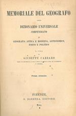 Memoriale del geografo ossia dizionario universale compendiato di geografia antica e moderna, astronomico, fisico e politico