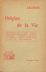 Origine de la vie