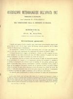 Osservazioni meteorologiche dell'annata 1917 eseguite e calcolate dall'asgtronomo R. Pirazzoli nell'Osservatorio della R. Università di Bologna