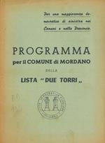 Programma per il Comune di Mordano