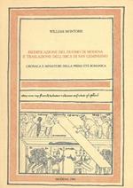 Riedificazione del Duomo di Modena e traslazione dell'Arca di San Geminiano. Cronaca e miniature della prima età romanica