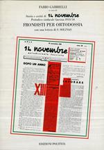 Storia e scritti di 14 novembre periodico sindacale fascista 1933/34. Frondisti per ortodossia