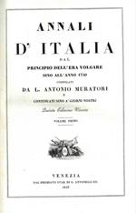 Annali d'Italia dal principio dell'era volgare sino all'anno 1750 e continuati sino à giorni nostri. Quinta edizione veneta