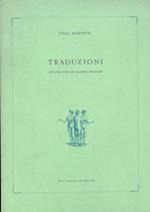 Traduzioni. Con una nota di Luciano Anceschi