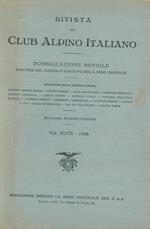 Rivista del Club Alpino Italiano. Pubblicazione mensile