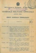 Giornale militare ufficiale. Anno 1951 + Indice generale cronologico