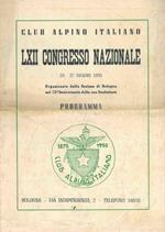 Lxii Congresso Nazionale. 24. 27 Giugno 1950. Programma