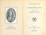 Le pi belle pagine di Lorenzo Magalotti scelte da Lorenzo Montano