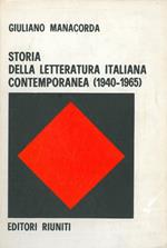 Storia della letteratura italiana contemporanea (1940. 1965)