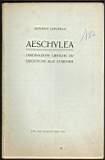 Aeschylea - Osservazioni critiche ed esegetiche alle Eumenidi