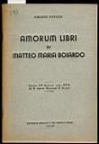 Amorum Libri di Matteo Maria Boiardo