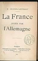 La France jugee par l'Allemagne