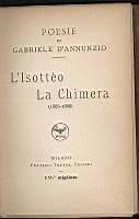 Poesie di Gabriele D'Annunzio: L'Isotteo La chimera (1885-1888)