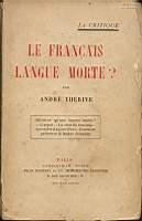 Le francais langue morte?