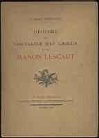 Histoire du Chevalier des Grieux et de Manon Lescaut