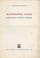 Matrimonio civile. Formazione validità divorzio