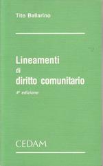 Lineamenti di diritto comunitario