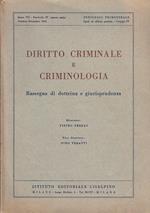 Rivista Diritto Criminale E Criminologia