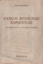 Fanum Benignare Sapientiae Antologia Di Tutte Le Opere Di Orazio