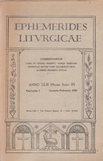 Ephemerides Liturgicae