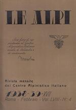 Rivista Mensile Centro Alpinistico Le Alpi N.4 1938/39