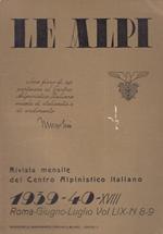 Rivista Mensile Centro Alpinistico Le Alpi N.8/9 1939/40