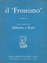 Rivista Il Fronimo N.70 Chitarra Liuto