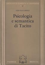 Psicologia E Semantica Di Tacito