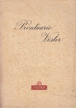 Prontuario Vister 1953 Pubblicità