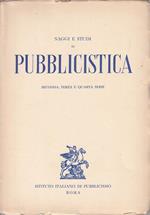 Saggi E Studi Di Pubblicistica Ii Iii Iv 