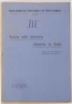 Notizie sulle industrie chimiche in Italia. Principali composti di sodio di potassio e di calcio e relativi sottoprodotti. - Altri sali di sodio potassio e calcio