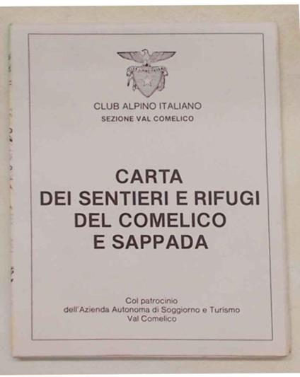 Carta dei sentieri e rifugi del Comelico e Sappada - copertina