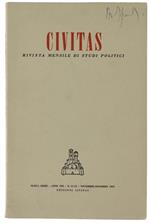 Civitas. Rivista mensile di studi politici. Anno VIII - N. 11-12 - Novembre-Dicembre 1957