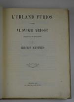 L' Urland furios d mssir Aldvigh Ariost tradutt in bulgnes da Eraclit Manfred