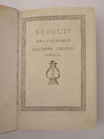 Sciolti del Cavaliere Giuseppe Colpani di Brescia