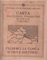 Carta Delle Zone Turistiche D'Italia - Palermo, La Conca D'Oro E Dintorni