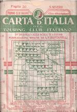 Carta D'Italia Del Touring Club Italiano Foglio 30: San Severo