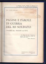 Pagine e parole di guerra del Re soldato (maggio 1915 - maggio 1936-XIV)