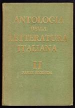 Antologia della letteratura italiana II. Dal cinquecento alla fine del settecento